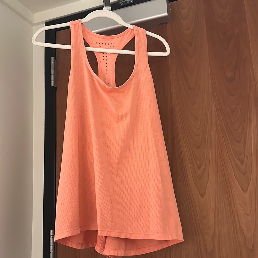Coral workout tank top